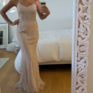 Adrianna Papell sequin dress powder pink - 4